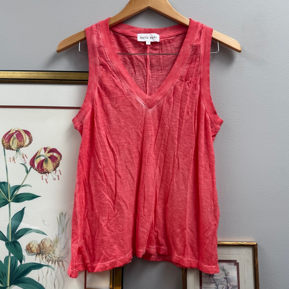 Bella Dahl Side Slit V-Neck Tank